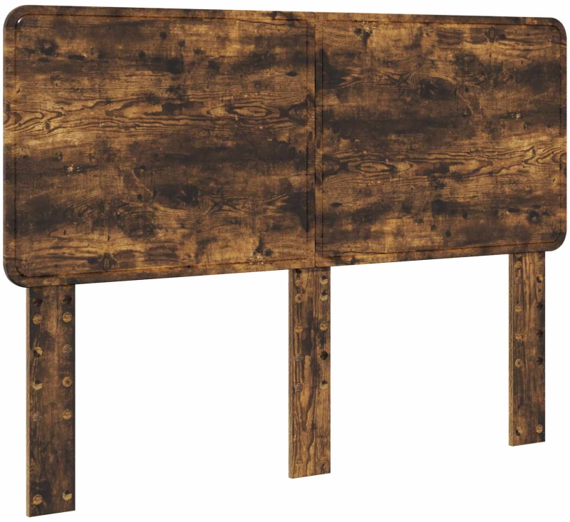 vidaXL Κρεβάτι Αποθήκης Καπνιστό Δρύς 160 x 200 cm Επεξεργασμένο ξύλο