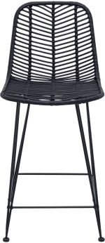 vidaXL Καρέκλα Μπαρ 2 pcs Μαύρο 44,5 x 54,5 x 97,5 εκ.