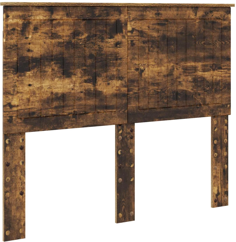 vidaXL Κρεβάτι Αποθήκης Καπνιστό Δρύς 135 x 190 cm Επεξεργασμένο ξύλο