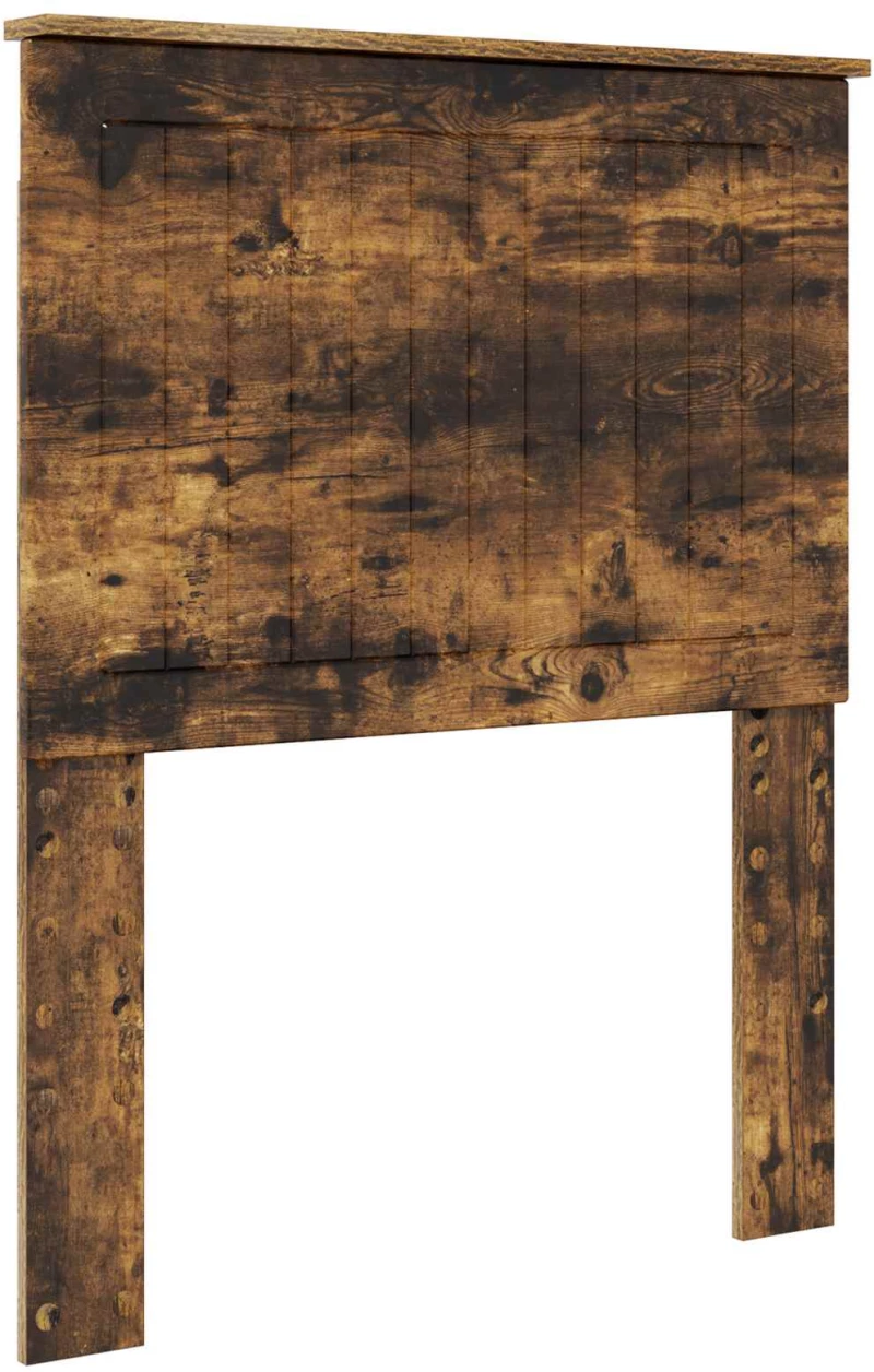 vidaXL Κρεβάτι Αποθήκης Καπνιστό Δρύς 75 x 190 cm Επεξεργασμένο ξύλο