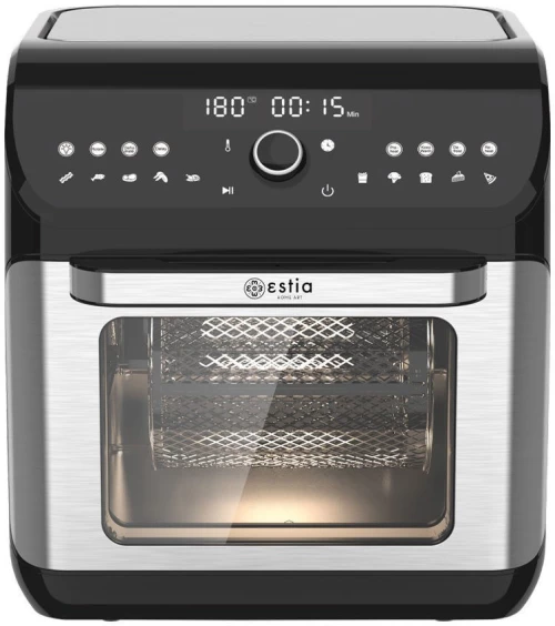 ESTIA ΦΡΙΤΕΖΑ ΑΕΡΟΣ - ΦΟΥΡΝΑΚΙ FLEXI CHEF 1500W 12lt ΜΕ 10 ΠΡΟΡΥΘΜΙΣΜΕΝΑ ΠΡΟΓΡΑΜΜΑΤΑ