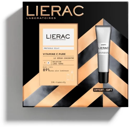 Lierac | Promo Vitamin C Pure The Radiance Concentrated Serum 30ml & ΔΩΡΟ Diopti Dark Circle Correction Fluid 15ml | 1σετ