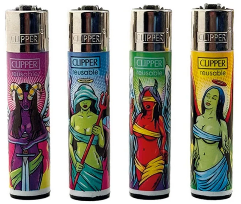 Clipper Αναπτήρας Μεγάλος - Angel vs Demon