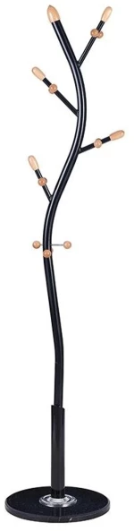 VenCore Arbor Black 5520-10001 - Καλόγερος Ρούχων Μεταλλικός Μαύρος 37x37x171cm
