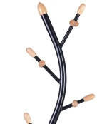 VenCore Arbor Black 5520-10001 - Καλόγερος Ρούχων Μεταλλικός Μαύρος 37x37x171cm