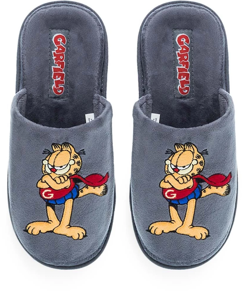 PAREX Ανδρικές Παντόφλες Σπιτιού Garfield 10132082.GR Γκρί 133752