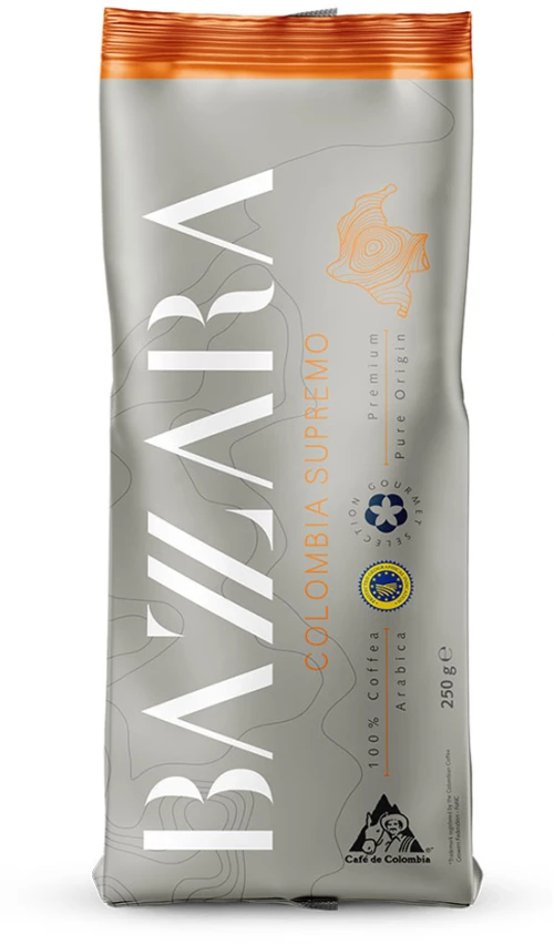 Καφές Espresso Bazzara Pure Origin Colombia Supremo PGI 250g σε κόκκους