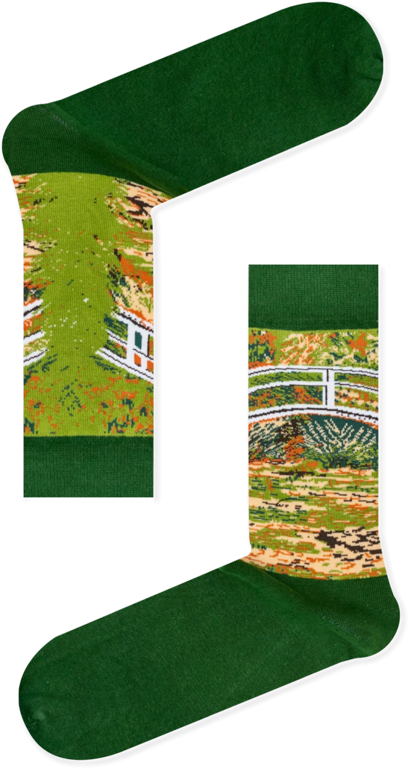 Ανδρικές Κάλτσες ''Bridge Over A Pond Of Water Lilies'' Claude Monet