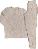 Γυναικείες Πυτζάμες Fleece Εκρού 1919