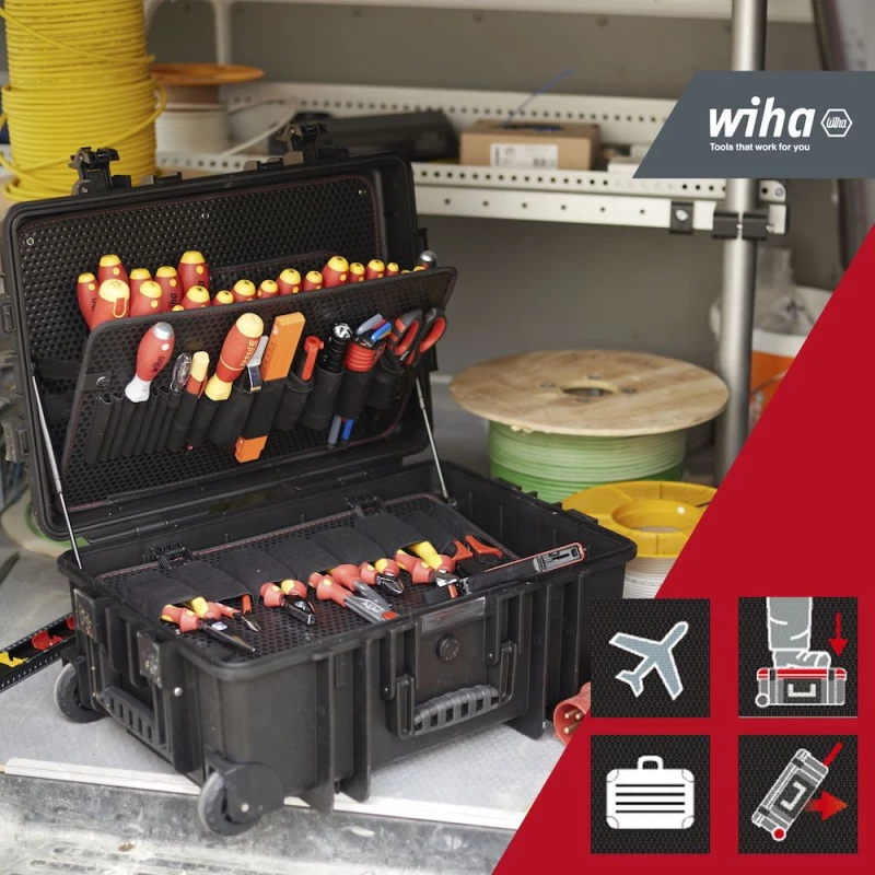 Wiha Βαλίτσα με Εργαλεία Ηλεκτρολόγου Tool Set Electricians Competence XXL II