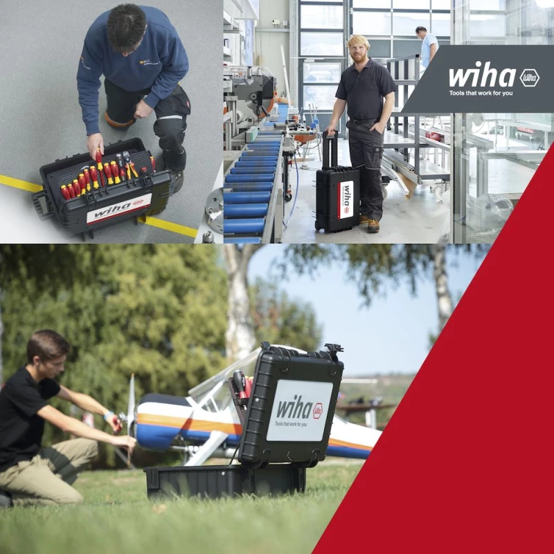 Wiha Βαλίτσα με Εργαλεία Ηλεκτρολόγου Tool Set Electricians Competence XXL II