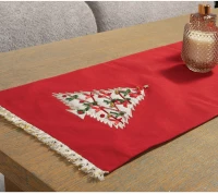 ΧΡΙΣΤΟΥΓΕΝΝΙΑΤΙΚΟ RUNNER 33x150 (CHRISTMAS DECO RED) - NEF NEF CHRISTMAS DECO RED / 100% ΒΑΜΒΑΚΙ