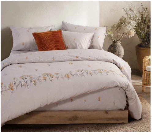 ΠΑΠΛΩΜΑΤΟΘΗΚΗ ΥΠΕΡΔΙΠΛΗ ΣΕΤ 3ΤΕΜ (FRAGESCA GREY) - NEF NEF FRAGESCA GREY / 100% ΒΑΜΒΑΚΙ