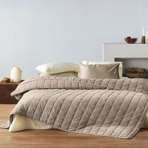 ΚΟΥΒΕΡΤΟΠΑΠΛΩΜΑ ΜΟΝΟ (SUTTON 26) - KENTIA SUTTON 26 / 100% ΣΕΝΙΛ (ΜΠΡΟΣΤΑ)-100% FLEECE (ΠΙΣΩ) | 100% SILICONIZED HOLLOWFIBER (ΕΣΩΤΕΡΙΚΟ)