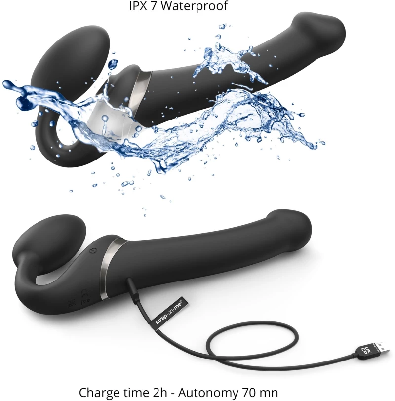 Adjustable Harness Strapon Multi Orgasm S Black