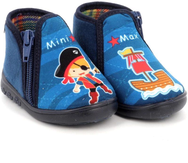 Παιδικό Παντοφλάκι για Αγόρι Mini Max Ανατομικό Χρώματος Μπλε SAM 5