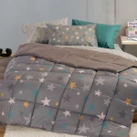 Πάπλωμα Παιδικό Stars Above Silver Nef-Nef Homeware Μονό 160x220cm Microfiber-Polyester