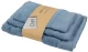 Πετσέτες Best 0837 (Σετ 3τμχ) Blue Das Home Σετ Πετσέτες 70x140cm 100% Βαμβάκι