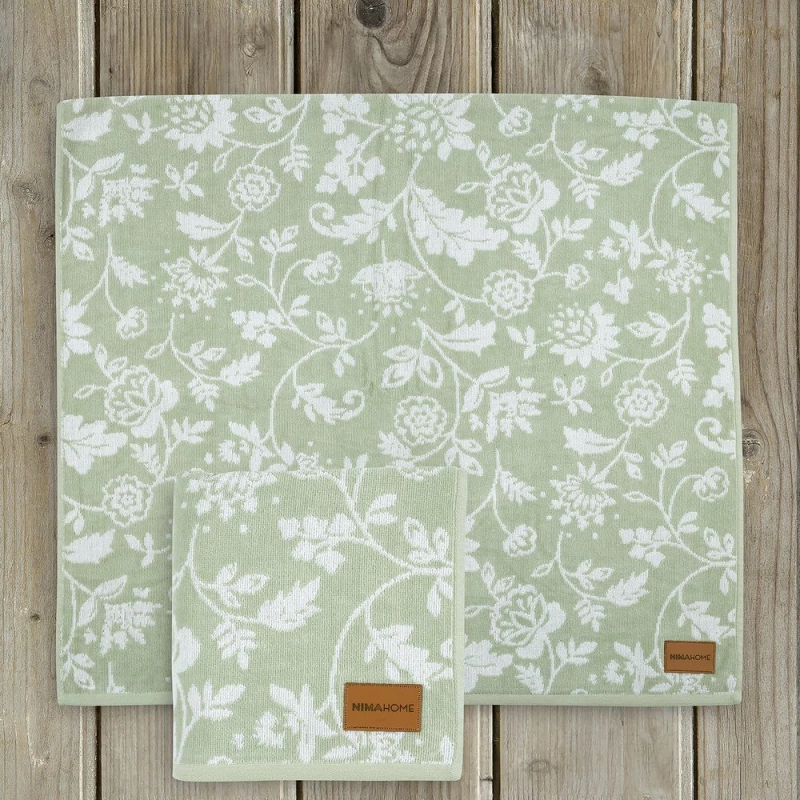 Πετσέτα Sanya Green Nima Προσώπου 50x90cm 100% Βαμβάκι