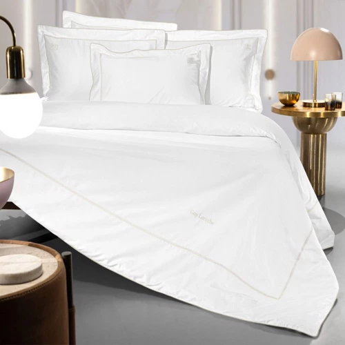 Παπλωματοθήκη Elite (Σετ 3τμχ) White-Beige Guy Laroche Υπέρδιπλo 250x240cm 100% Βαμβάκι