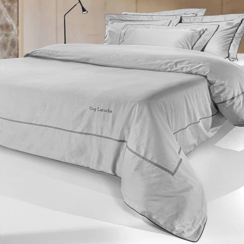 Σεντόνια Elite (Σετ 4τμχ) Silver-Anthracite Guy Laroche King Size 270x280cm 100% Βαμβάκι
