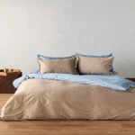 Μαξιλαροθήκες Dimitri 04 (Σετ 2τμχ) Light Brown Kentia 50Χ70 100% Βαμβακοσατέν