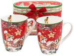Χριστουγεννιάτικες Κούπες Gingerbread Man (Σετ 2Τμχ) 372-225-273 8x11cm Multi