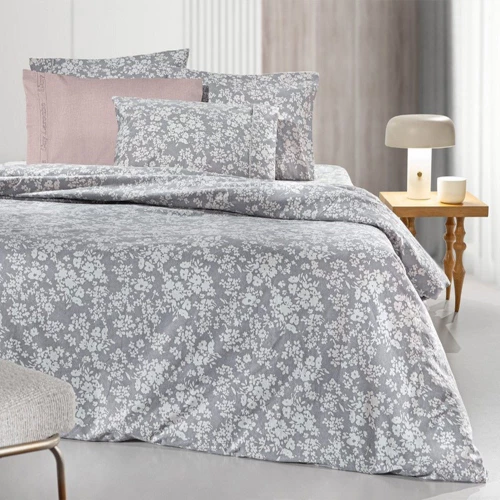 Παπλωματοθήκη Φανελένια Odet (Σετ 3τμχ) Grey Guy Laroche Υπέρδιπλo 225x245cm 100% Βαμβάκι