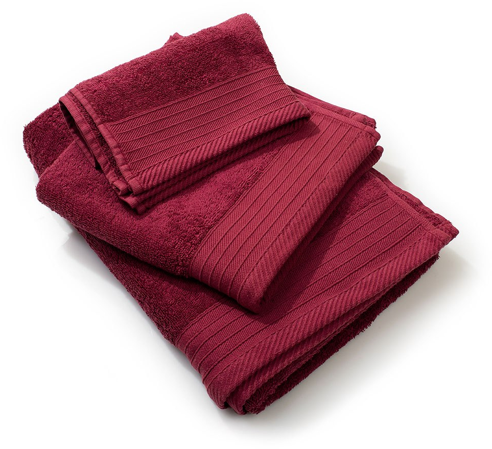 Πετσέτα Πενιέ 500gr Bordeaux DimCol Προσώπου 50x100cm 100% Βαμβάκι