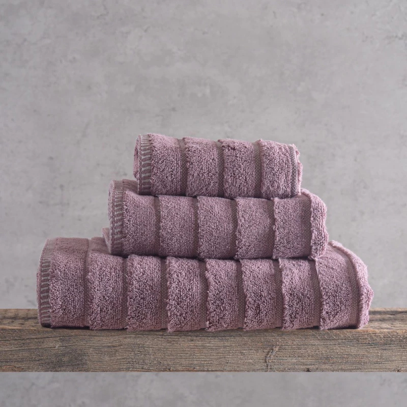 Πετσέτα Pyramid Purple Ρυθμός Σώματος 70x140cm 100% Βαμβάκι