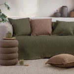 Ριχτάρι Brooklyn 25 Green Nef-Nef Homeware Διθέσιο 170x250cm Ακρυλικό,Βαμβάκι, Polyester