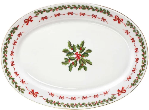 Χριστουγεννιάτικη Πιατέλα Noel 06.243.08 24cm Multi Cryspo Trio