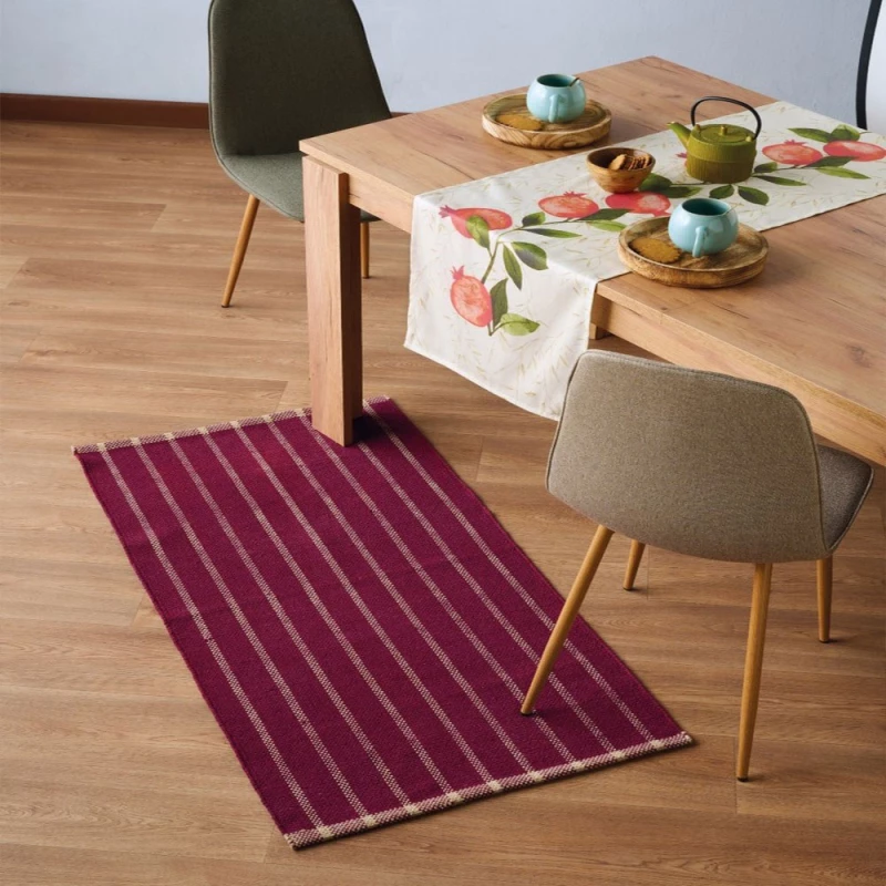 Χαλάκι Κουζίνας Hunter 05 Bordo Kentia 70X200cm Βαμβάκι