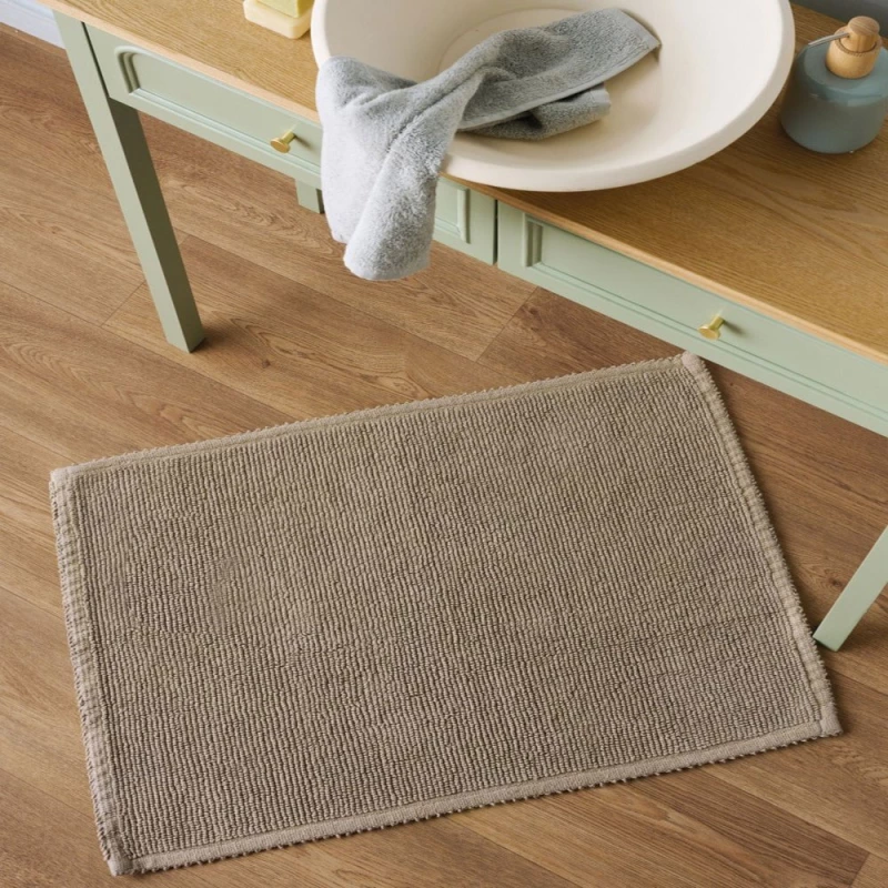 Πατάκι Μπάνιου Gerardo 43 Taupe Kentia 50 X 80 100% Βαμβάκι