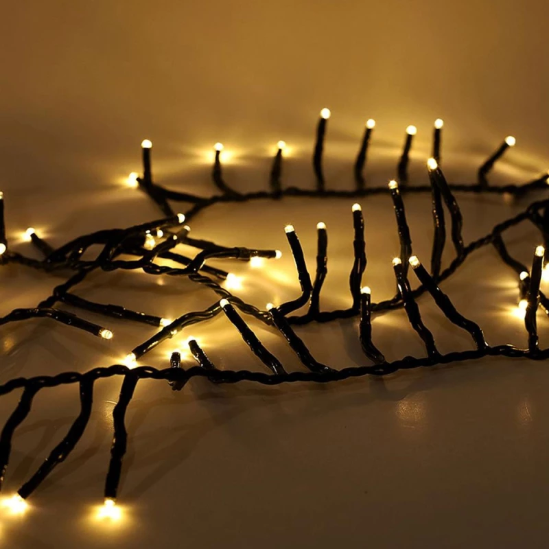 Χριστουγεννιάτικα Λαμπάκια Snake 00.11.9780654 800 Led Warm Light 16m Green