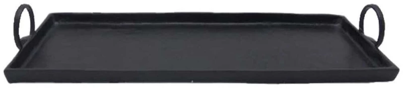 Διακοσμητικός Δίσκος Angolo 028997 75x24x3cm Black Αλουμίνιο