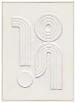 Κάδρο Curva 033166 70x3,8x90cm Beige Κάθετοι Ξύλο, Καμβάς