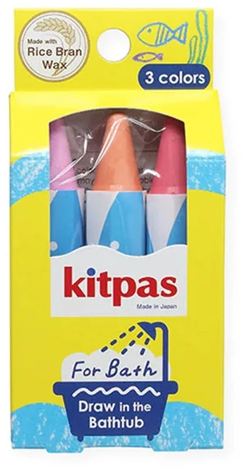 Κηρομπογιές μπάνιου σετ 3 χρώματα, Coral - Kitpas