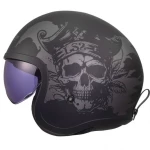 LS2 OF599 Spitfire II Willy Matt Black/Grey