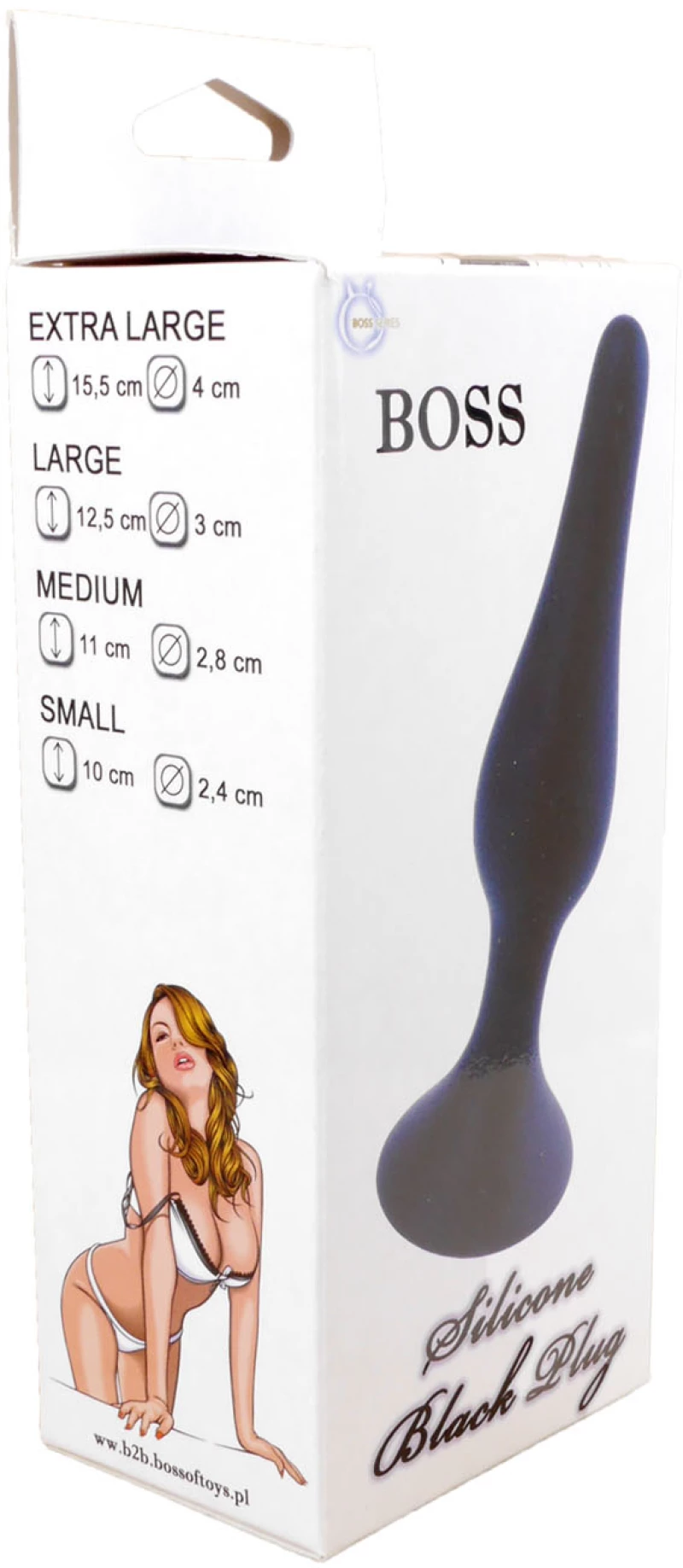 Silicone Plug Black - Medium 11 εκ