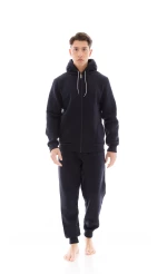 Ανδρική SET φόρμα ULISSE  - Indigo Blue - Ζακέτα με κουκούλα - Regular Fit - Cotton
