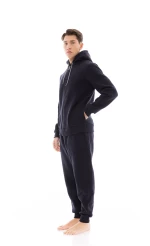 Ανδρική SET φόρμα ULISSE  - Indigo Blue - Ζακέτα με κουκούλα - Regular Fit - Cotton