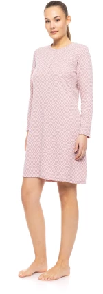 Γυναικείο Νυχτικό Pink Label - Zic Zac print - Regular Fit - Cotton