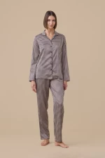 Γυναικεία πυτζάμα Noidinotte - Σατέν Σεμιζιέ - Pied de poule - Regular Fit - Polyester