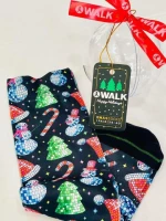 Walk UNISEX κάλτσα - Bamboo - Christmas Gift Box 1 Ζεύγος - Navy Χιονάνθρωπος