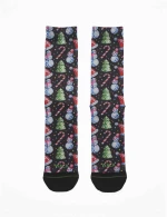 Walk UNISEX κάλτσα - Bamboo - Christmas Gift Box 1 Ζεύγος - Navy Χιονάνθρωπος