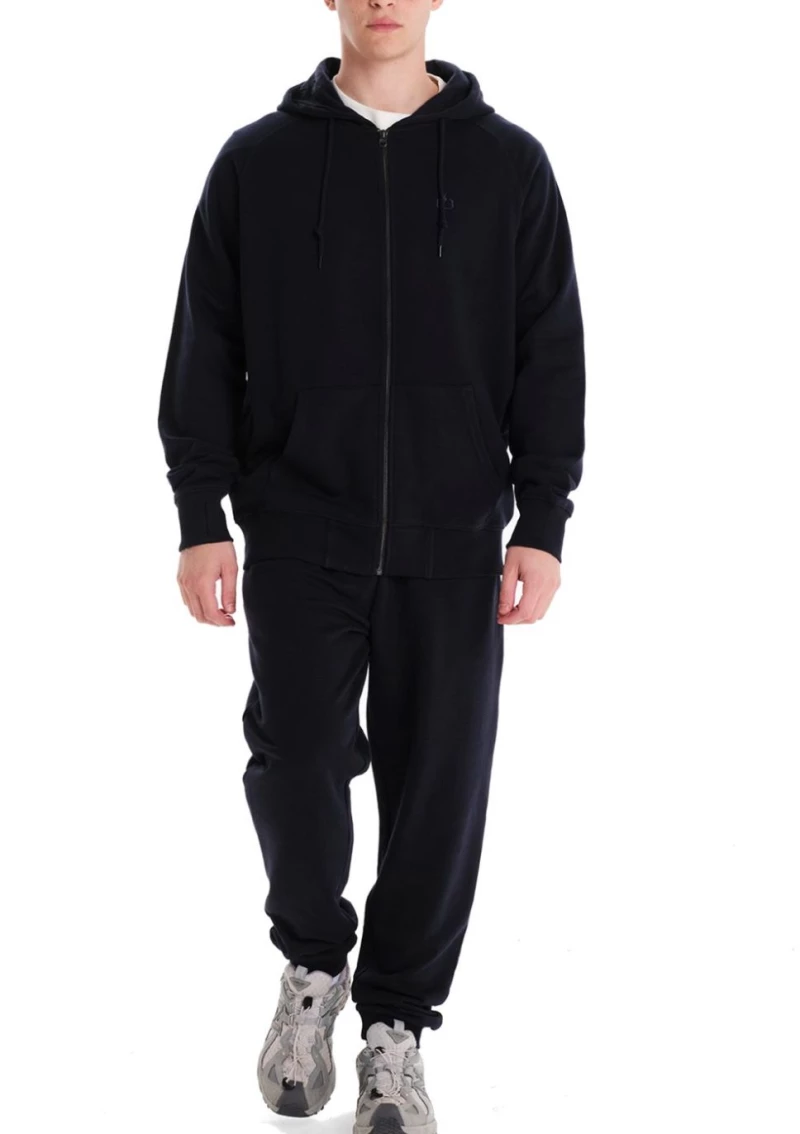EMERSON Ανδρική μπλέ navy ζακέτα, φλις fleece 242.EM21.89 navy blue ..
