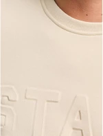 STAFF Men's ecru long-sleeved sweatshirt 64-112.054.N0060