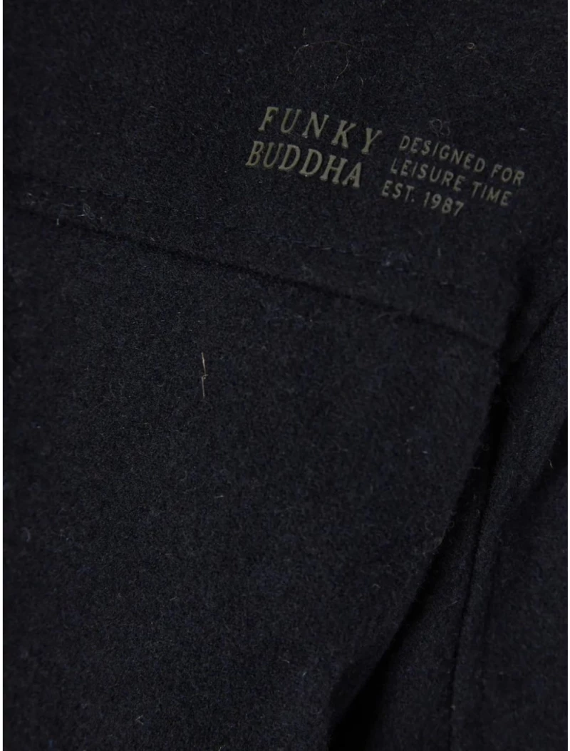 FUNKY BUDDHA Ανδρικό μπλέ μπουφάν FBM012-062-01 NAVY