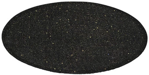 Σουπλά γιούτας μαύρο/χρυσό glitter Φ38cm